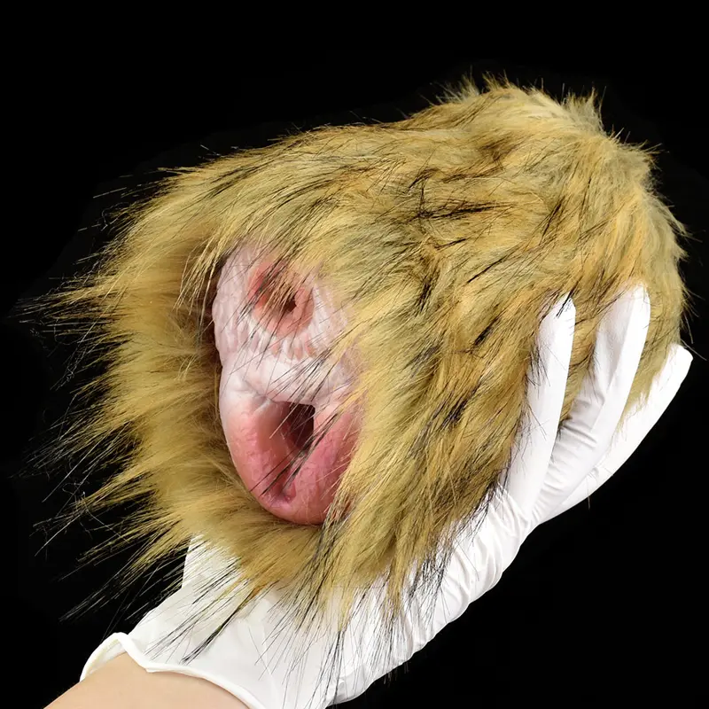 🐶 Canine Masturbator - Realistic Pregnant Dog Vagina Male Stroker with Dual-Hole Design