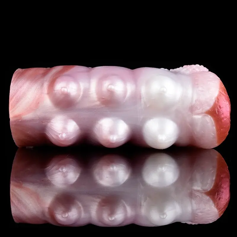 🐶 Canine Masturbator - Realistic Pregnant Dog Vagina Male Stroker with Dual-Hole Design