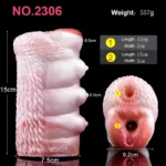 🐶 Canine Masturbator - Realistic Pregnant Dog Vagina Male Stroker with Dual-Hole Design