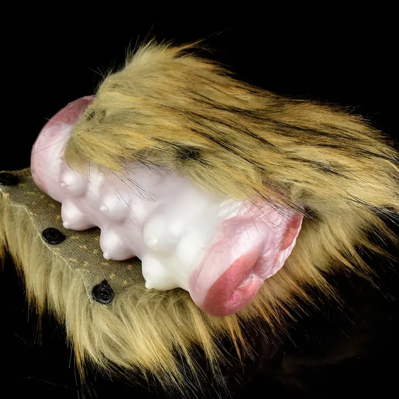 🐶 Canine Masturbator - Realistic Pregnant Dog Vagina Male Stroker with Dual-Hole Design