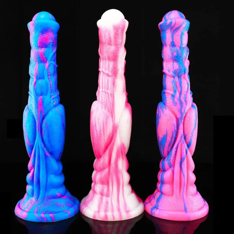 🐴 Farbenfroher, schiebender Pferdedildo: Entfessle deine Fantasien mit jedem Schlag