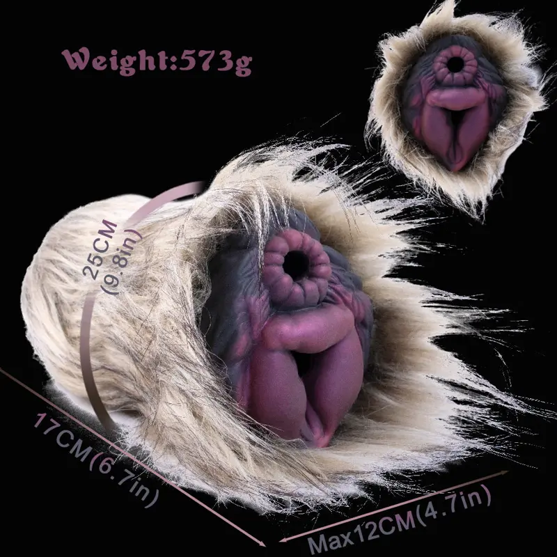 🐶 Realistic Dog Pussy Toy for Men - Furry Canine Masturbator with Lifelike Fur & Tight Tunnel