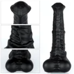 🐴 Giant Realistic Black Horse Cock Dildo: Unleash Your Beastly Fantasies with FurryDildo