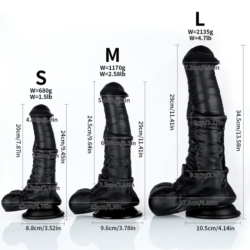 🐴 Giant Realistic Black Horse Cock Dildo: Unleash Your Beastly Fantasies with FurryDildo