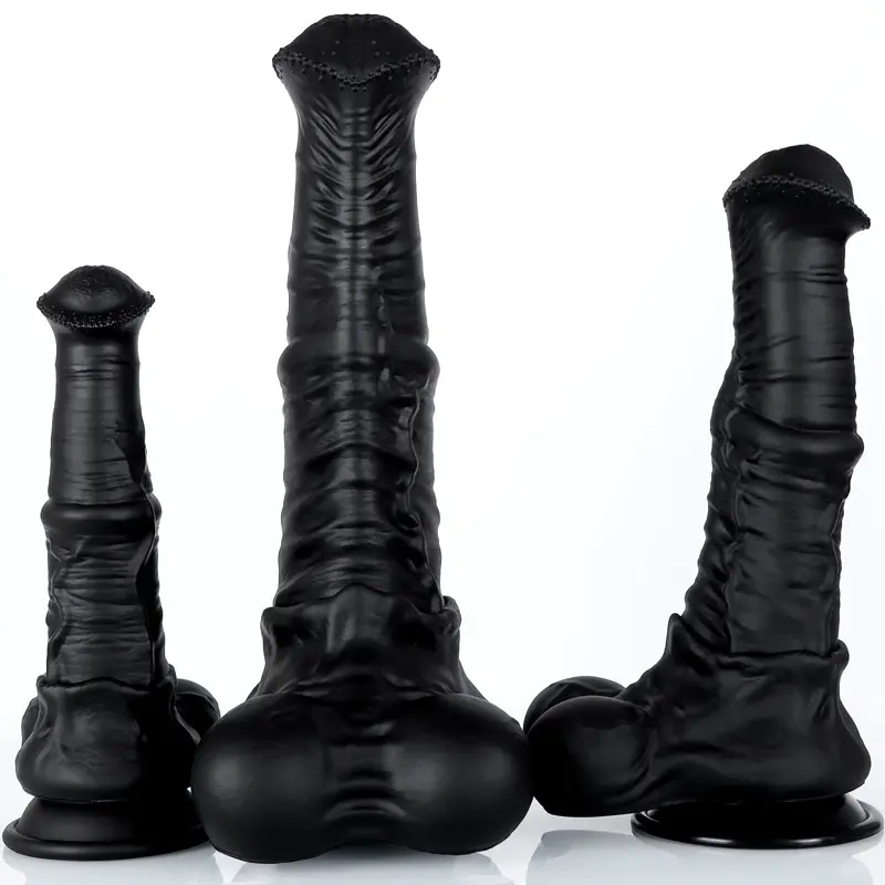 🐴 Giant Realistic Black Horse Cock Dildo: Unleash Your Beastly Fantasies with FurryDildo