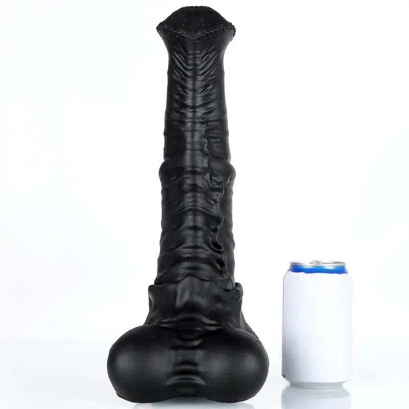🐴 Giant Realistic Black Horse Cock Dildo: Unleash Your Beastly Fantasies with FurryDildo