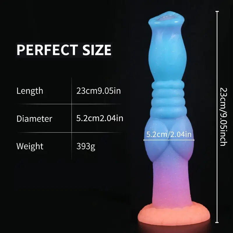 🐶 Glow in the Dark Dog Dildo: Illuminate Your Fantasies with Every Thrust