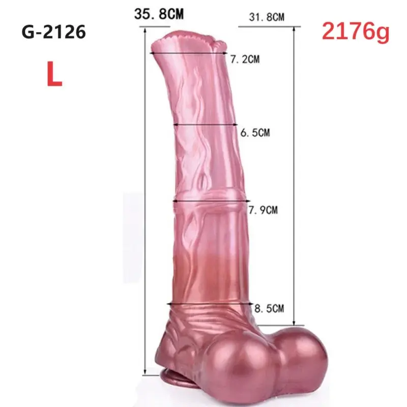 Gode pour le cul de cheval : Gode Anal en silicone couleur viande réaliste avec ventouse