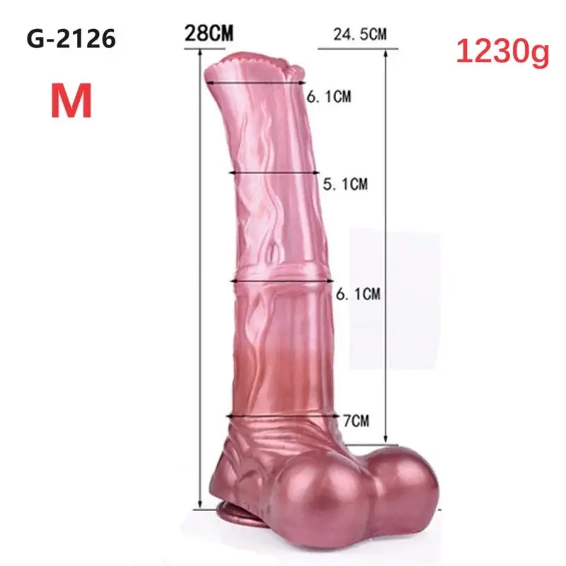 Gode pour le cul de cheval : Gode Anal en silicone couleur viande réaliste avec ventouse