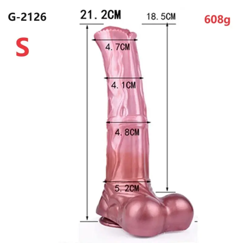 Gode pour le cul de cheval : Gode Anal en silicone couleur viande réaliste avec ventouse