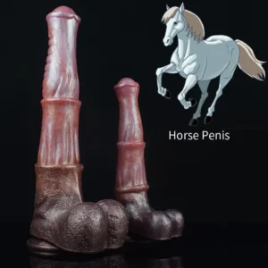 🐴 Huge Horse Penis Dildo – Ride the Brown Stallion of Your Wildest Fantasies