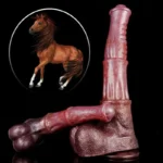 🐴 Riesiger Pferdepenis-Dildo - Reite den braunen Hengst deiner wildesten Fantasien