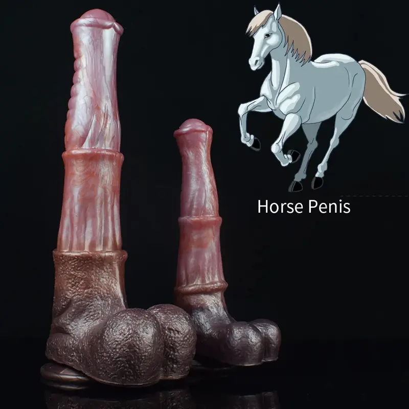 🐴 Riesiger Pferdepenis-Dildo - Reite den braunen Hengst deiner wildesten Fantasien