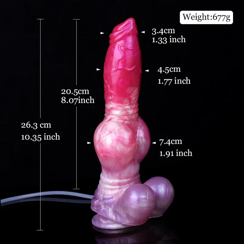 🐶 FurryDildo Huge Squirting Dog Dildo – 10"+ Realistic Canine Cock with Knot & Explosive Ejaculation