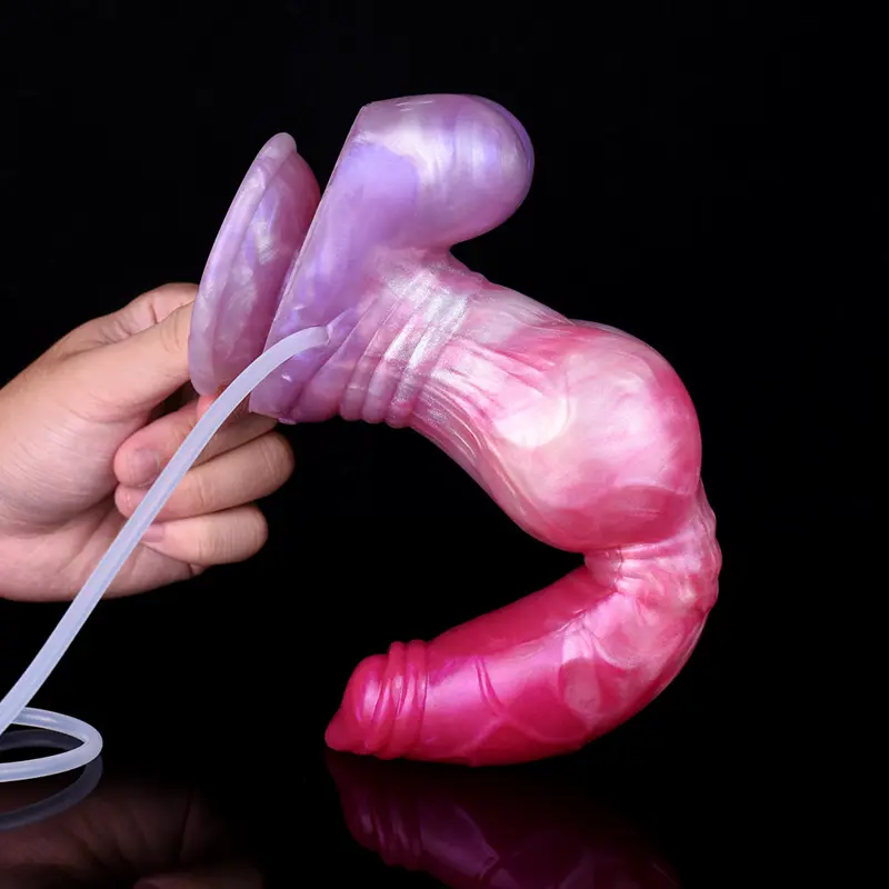 🐶 FurryDildo Huge Squirting Dog Dildo – 10"+ Realistic Canine Cock with Knot & Explosive Ejaculation