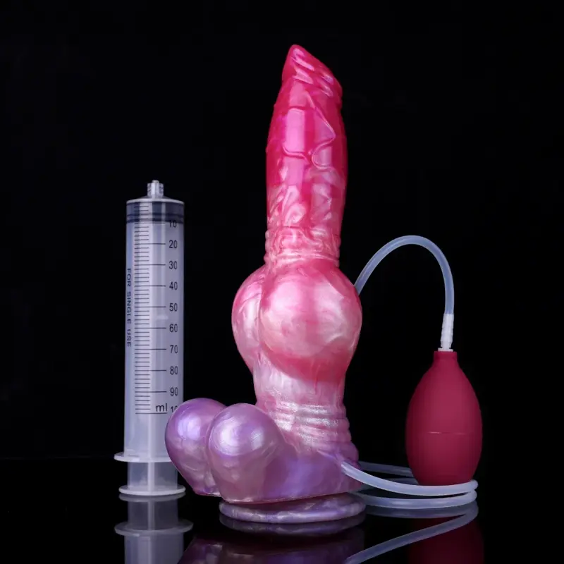 🐶 FurryDildo Huge Squirting Dog Dildo – 10"+ Realistic Canine Cock with Knot & Explosive Ejaculation