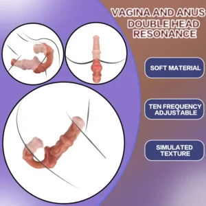 vibrating double end horse dildo