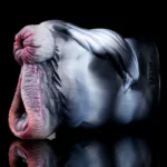 🐴 Wild Horse Pocket Pussy - Zebra Animal Masturbator with Dual-Hole Design