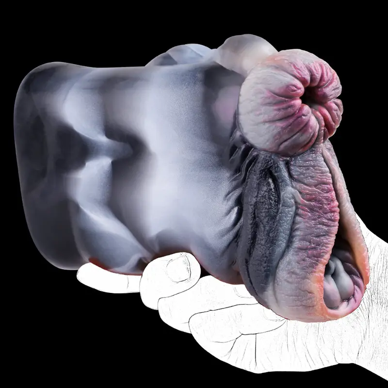 🐴 Wild Horse Pocket Pussy - Zebra Animal Masturbator with Dual-Hole Design