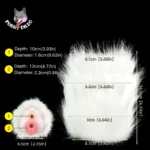 🦊 Frozen Fantasy: Realistic Arctic Fox Pussy Masturbator – Experience the Untamed Pleasure of Snowy Wilderness