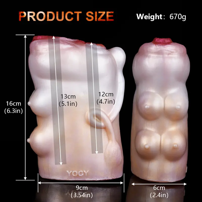 🐮 Cow Pussy Toys - Masturbateur anus et vagin en silicone pour hommes avec design réaliste