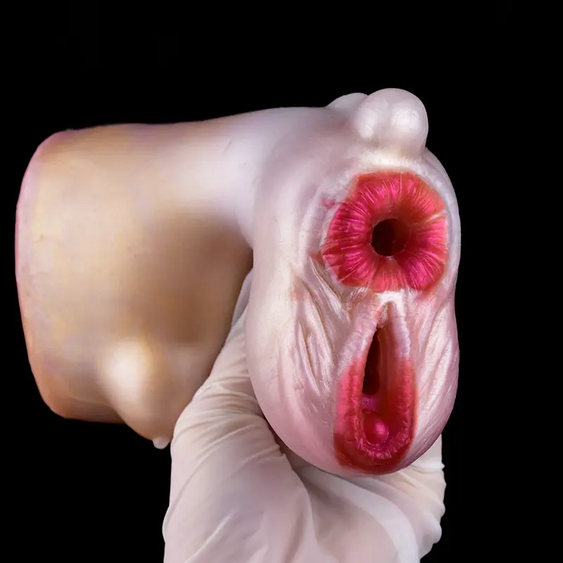 🐮 Cow Pussy Toys - Masturbateur anus et vagin en silicone pour hommes avec design réaliste