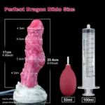 🐉 Cumming Dragon Dildo with Ejaculating Feature - Furry Dragon Fantasy Roleplay Sex Toy