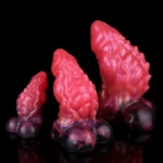 ๐ Realistic Scale Dragon Dildo Butt Plug - Blood Red Silicone Tentacle-Inspired Sex Toy by FurryDildo