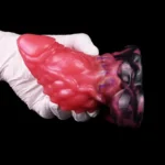 ๐ Realistic Scale Dragon Dildo Butt Plug - Blood Red Silicone Tentacle-Inspired Sex Toy by FurryDildo