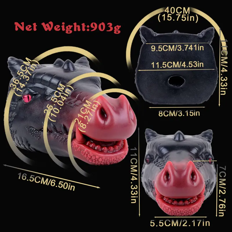 🐉 Fantasy Dragon Pocket Pussy - Realistic Dragon Head Masturbator for Men