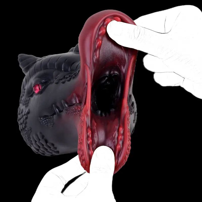 🐉 Fantasy Dragon Pocket Pussy - Realistic Dragon Head Masturbator for Men