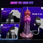 👽 Gode Alien Ejaculant : Jouet sexuel multi-stimulation inspiré des monstres avec base à ventouse