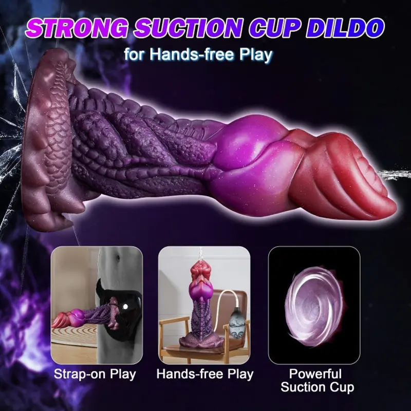 👽 Gode Alien Ejaculant : Jouet sexuel multi-stimulation inspiré des monstres avec base à ventouse