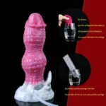 🐉 Ejaculating Dragon Dildo with Knotted Design - Premium Silicone Sex Toy