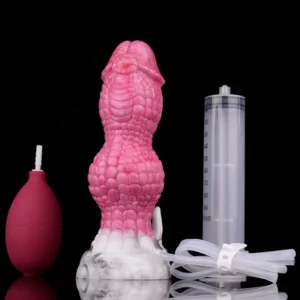 🐉 Ejaculating Dragon Dildo with Knotted Design - Premium Silicone Sex Toy