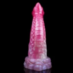 🐉 Fantasy Dragon Dildo with Octopus Tentacle Design - Purple Red Silicone Sex Toy by FurryDildo