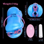 🐎 Stallion's Conquest - Dual-Channel Vibrating Horse Pussy Fleshlight with Thunderous Tail Grip