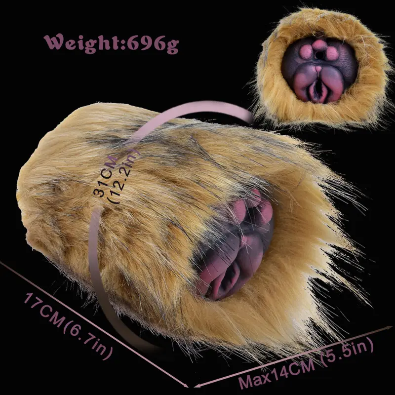 😻 Chat de poche en fourrure - Masturbateur animal fantastique pour hommes avec deux trous et fourrure réaliste