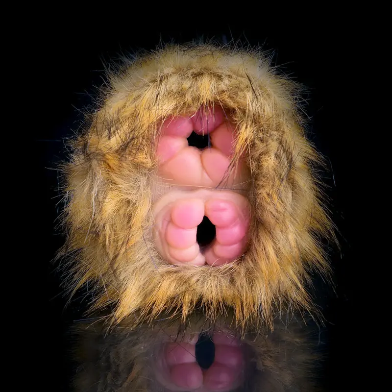 🐒 Furry Monkey Pocket Pussy - Masturbateur animal fantastique avec fourrure et double trous