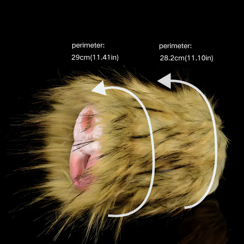 🦧 Gorilla Vagina Masturbator Cup - Furry Animal Pussy Sex Toy for Primal Penetration Fantasy