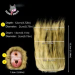 🦧 Gorilla Vagina Masturbator Cup - Furry Animal Pussy Sex Toy for Primal Penetration Fantasy