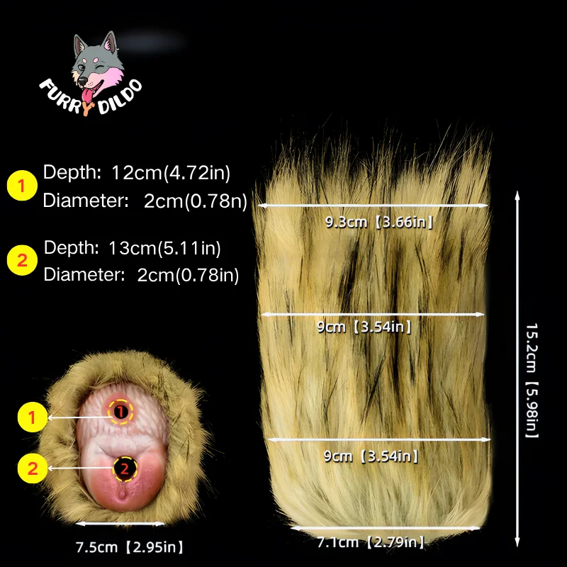 🦧 Gorilla Vagina Masturbator Cup - Furry Animal Pussy Sex Toy for Primal Penetration Fantasy