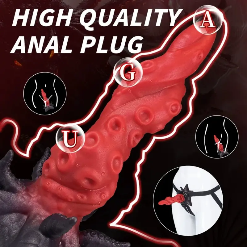 👽 Octopus Alien Tentacles Dildo : Libérez vos fantasmes sur les fonds marins