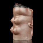 🐮 Silicone Ebony Cow Vagina Male Masturbator - FurryDildo Realistic Cow Pussy Sex Toy