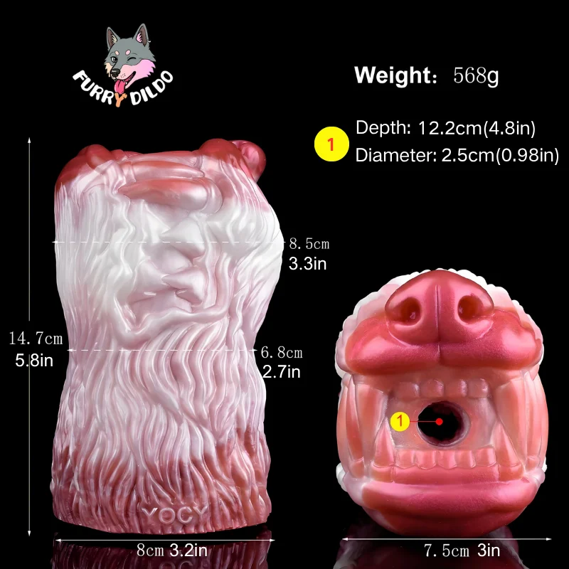 🐶 Canine Silicone Fantasy Pocket Pussy: Unleash Your Conquering Urge with a Dog Mouth-Inspired Fleshlight