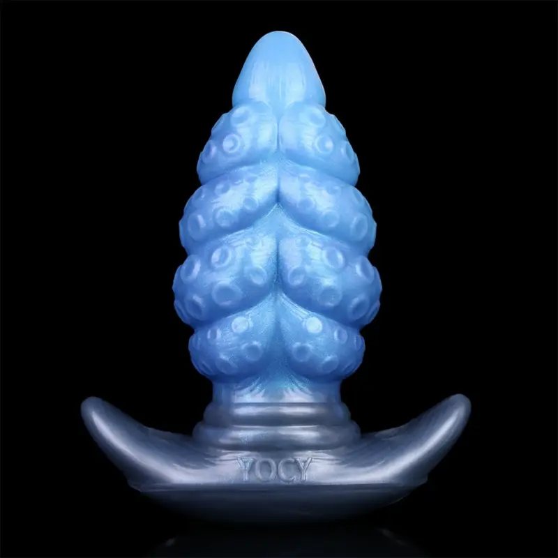 👽 FurryDildo Silicone Tentacle Butt Plug Dildo - Anchor Your Pleasure with Deep Sea Alien Aesthetic
