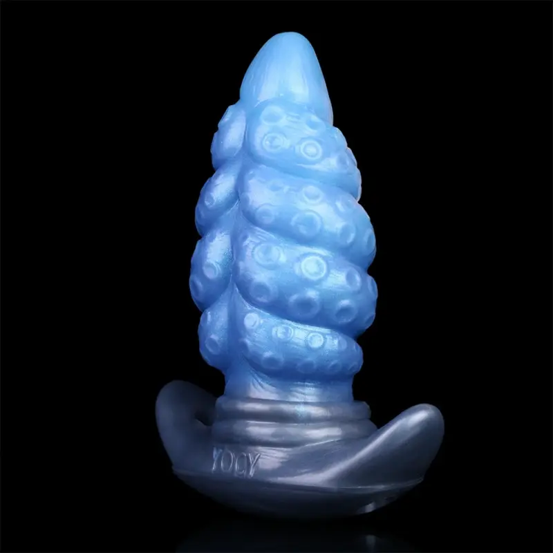 👽 FurryDildo Silicone Tentacle Butt Plug Dildo - Anchor Your Pleasure with Deep Sea Alien Aesthetic