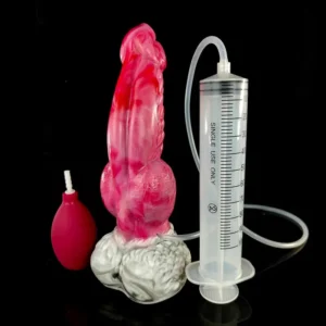 🐉 Squirting Dragon Dildo - Fantasy Sex Toy with Realistic Knot and Meat Spurs