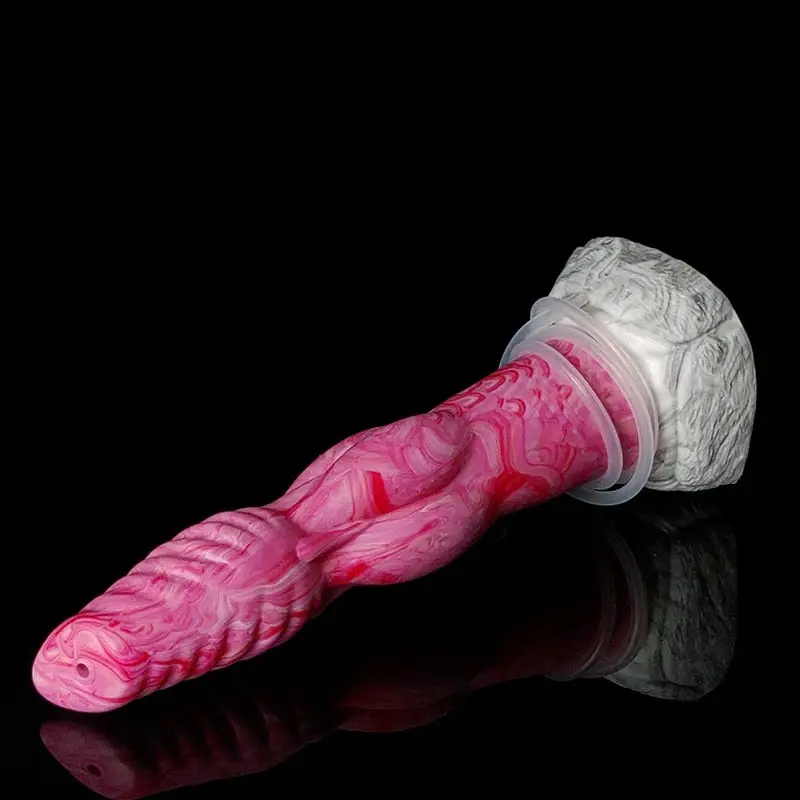 Squirting Wolf Knot Dildo - Lavendel & Rotes Blut Optionen für ultimatives Vergnügen