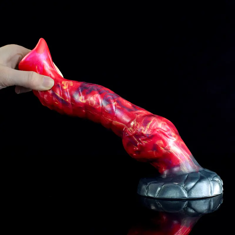 🐺 Hellfire Red Wolf Knot Dildo - Realistisches Anal Sex Toy für ultimatives Vergnügen